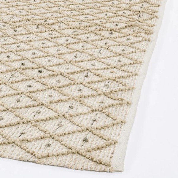 ALFOMBRA APTA USO EXTERIOR ROMBO BEIGE-ARENA 200X300 CM