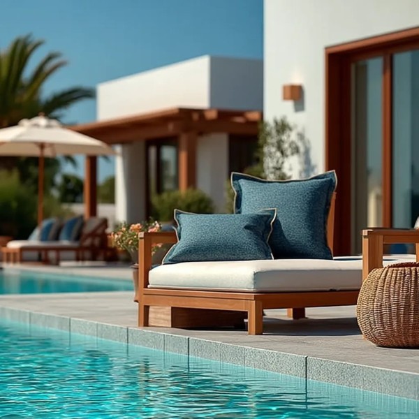 Cojín artesanal con relleno premium para cama y sofá en alta decoración elegante