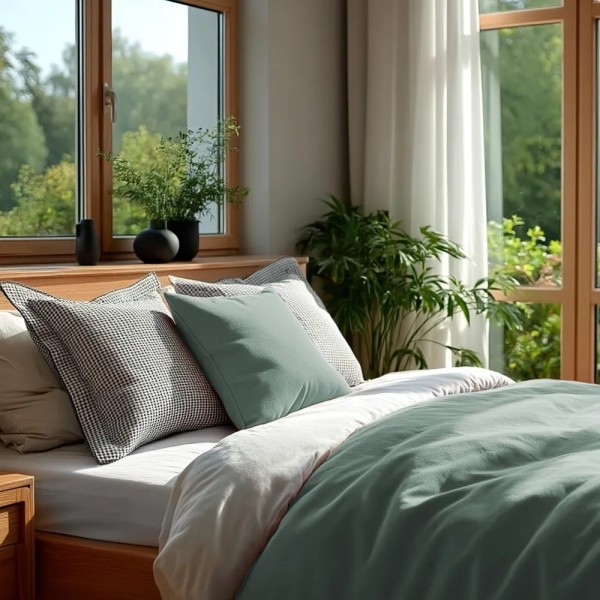 Cojín artesanal con relleno premium para cama y sofá en alta decoración elegante