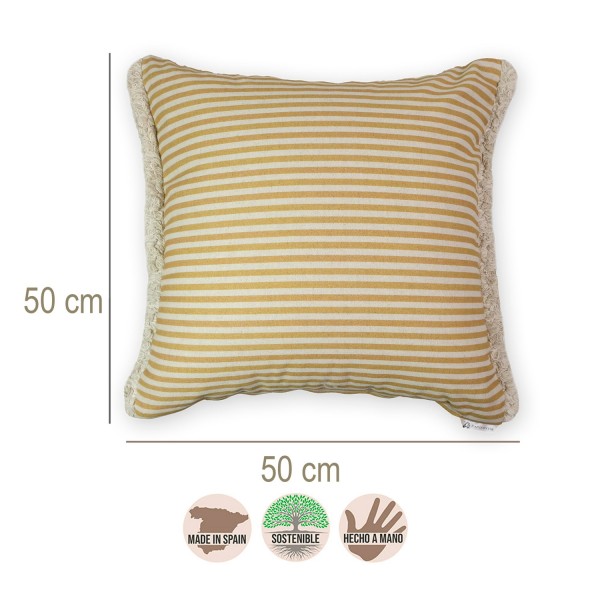 Cojín artesanal con relleno premium para cama y sofá en alta decoración elegante