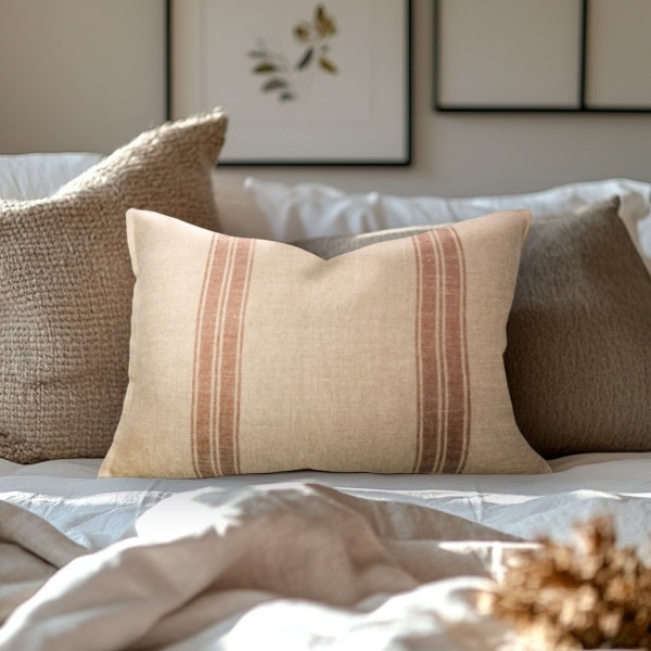 Cojín artesanal con relleno premium para cama y sofá en alta decoración elegante