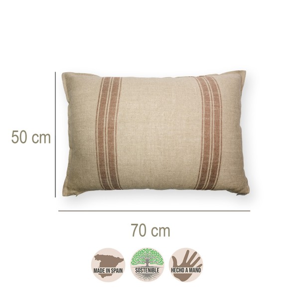 Cojín artesanal con relleno premium para cama y sofá en alta decoración elegante