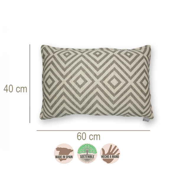 Cojín artesanal con relleno premium para cama y sofá en alta decoración elegante