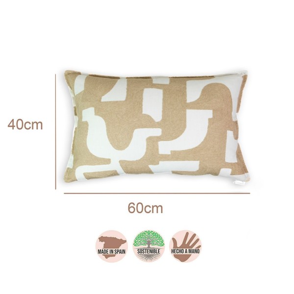 Cojín artesanal con relleno premium para cama y sofá en alta decoración elegante