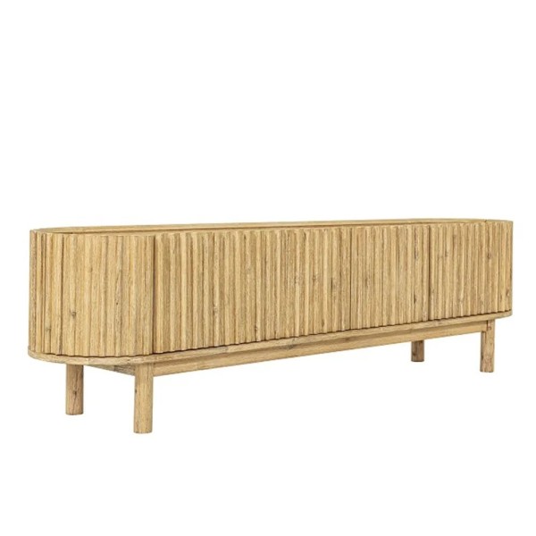 MUEBLE TV MAD. RANURADA TV-500 ROBLE 4 PUERTAS 200X45X55