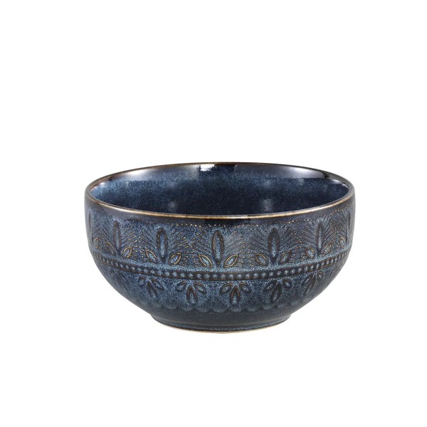 Bowl cerámica azul glaseado | Tapidecor