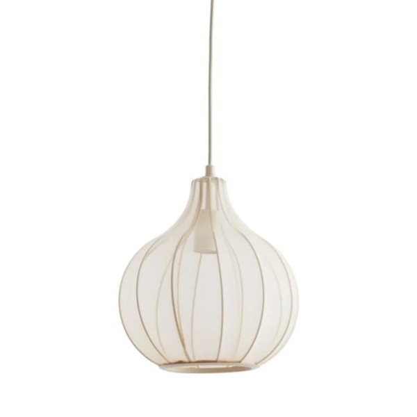 LÁMPARA TECHO TUL SEMITRANSPARENTE MARFIL 29X29X31 29X29X31 (1xE27)