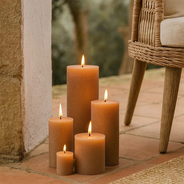 Vela decorativa para crear ambientes cálidos