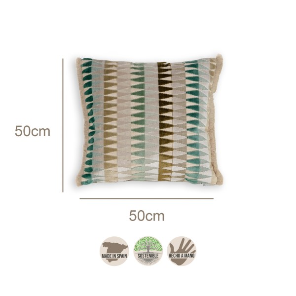 Cojín artesanal con relleno premium para cama y sofá en alta decoración elegante