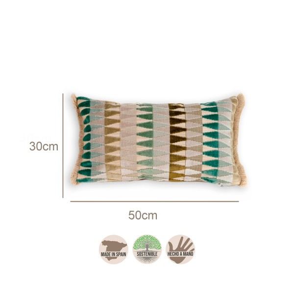 Cojín artesanal con relleno premium para cama y sofá en alta decoración elegante