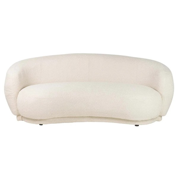 Sofá tejido bouclé beige elegante y acogedor | Tapidecor