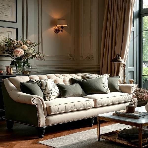 Cojín artesanal con relleno premium para cama y sofá en alta decoración elegante