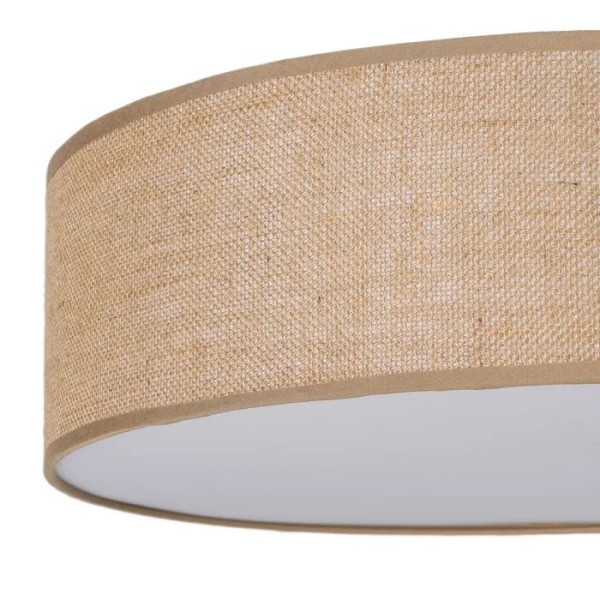 PLAFON NATURAL LINO METAL  50X50X15 CM 2 E27 220-240V