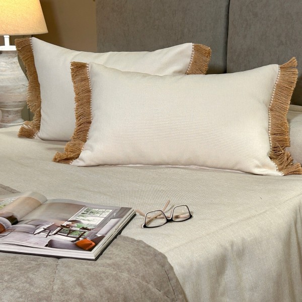 Cojín artesanal con relleno premium para cama y sofá en alta decoración elegante