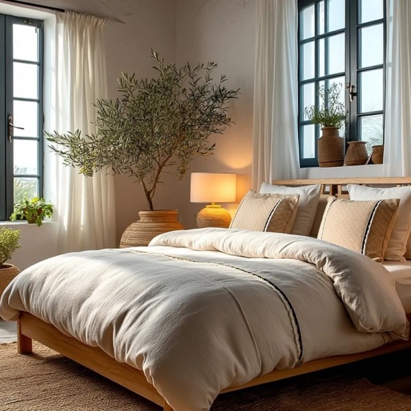 Cojín artesanal con relleno premium para cama y sofá en alta decoración elegante