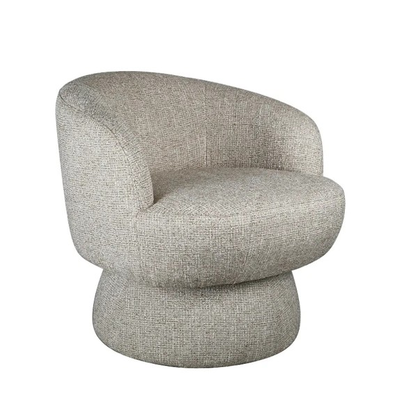 Butaca beige individual giratoria 67x74x70