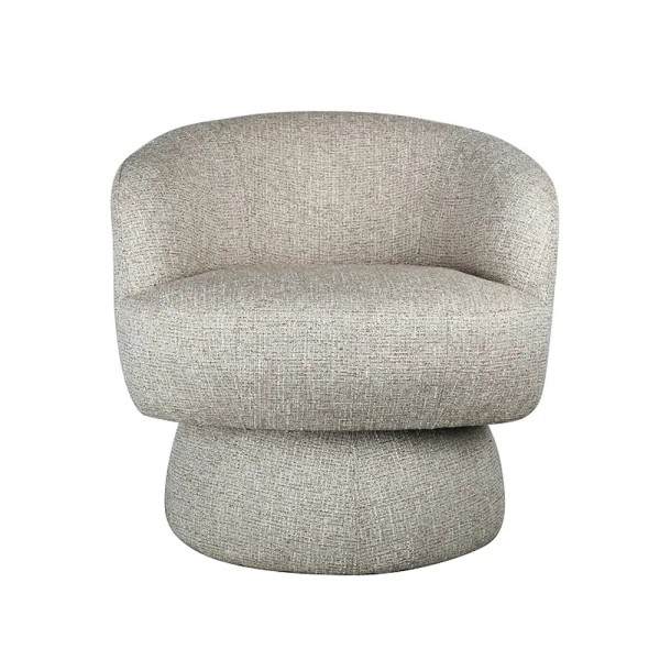 Butaca giratoria beige individual 67x74x70 cm | Tapidecor