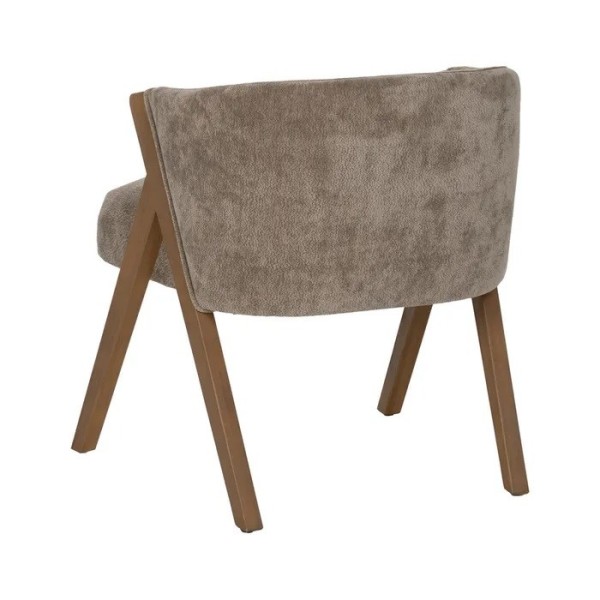 SILLON TOPO TAPIZADO PATAS MADERA ABEDUL   58X59,50X68,50 CM