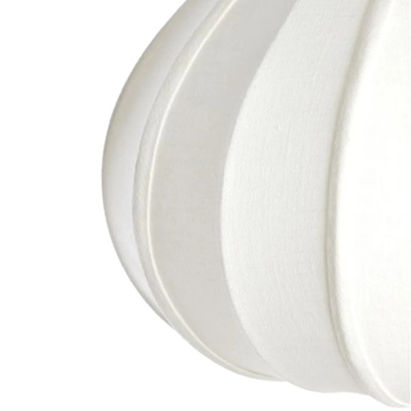 Lámpara techo tul semitransparente blanco 49x36 cm | Tapidecor