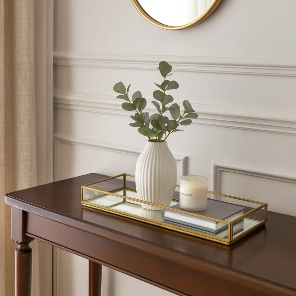 Bandeja decorativa elegante para alta decoración 