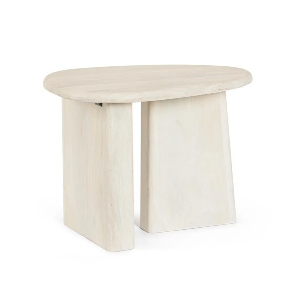 Mesa auxiliar madera de mango 60x45 | Diseño natural y funcional | Tapidecor