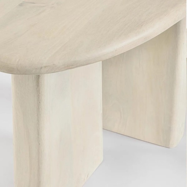 Mesa auxiliar madera de mango 60x45 | Diseño natural y funcional | Tapidecor