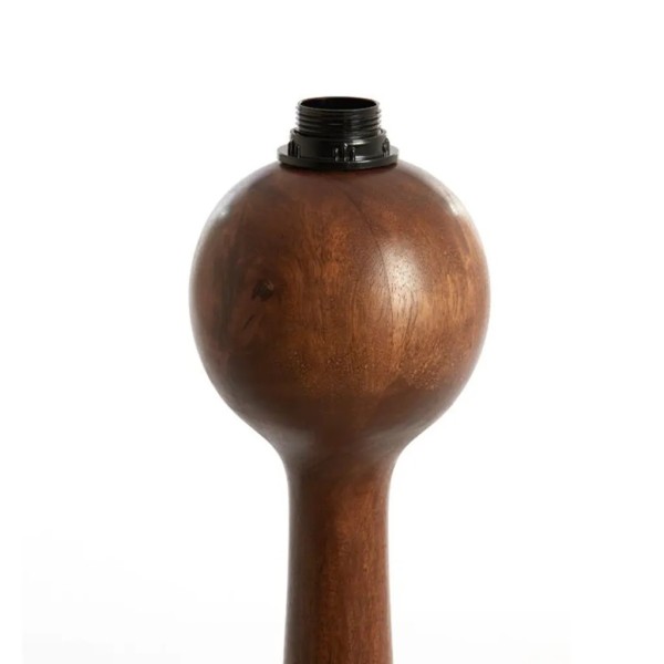 Lámpara pie madera marrón | Iluminación cálida y natural | Tapidecor