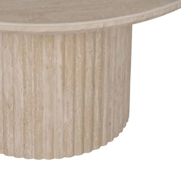 Mesa centro beige piedra MDF Medidas 90x90x45 cm