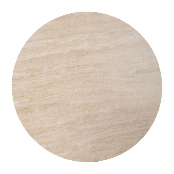 Mesa comedor beige con tapa de mármol MDF 90×76 | Tapidecor