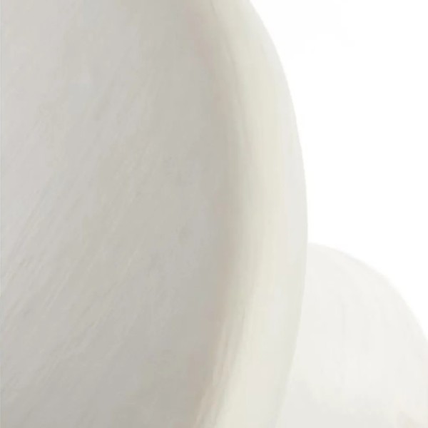 MESA CENTRO REDONDA MADERA BLANCA  70X70X38 CM