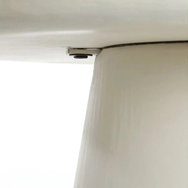 MESA CENTRO REDONDA MADERA BLANCA  70X70X38 CM