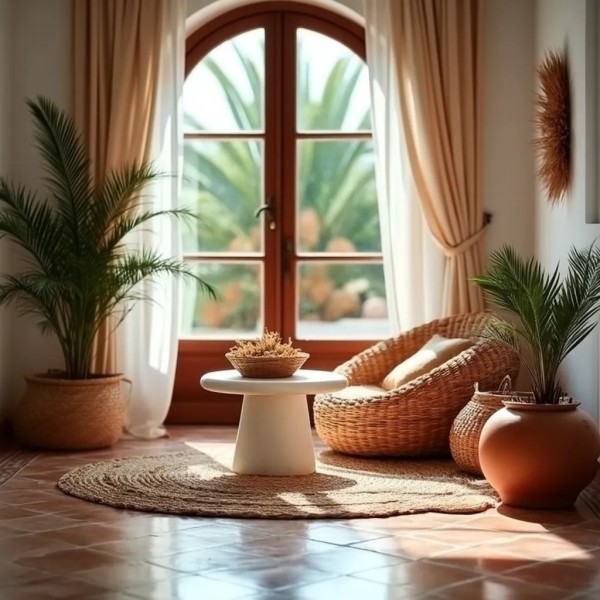 Mesa centro redonda madera blanca 70×38 | Diseño minimalista sólido | Tapidecor