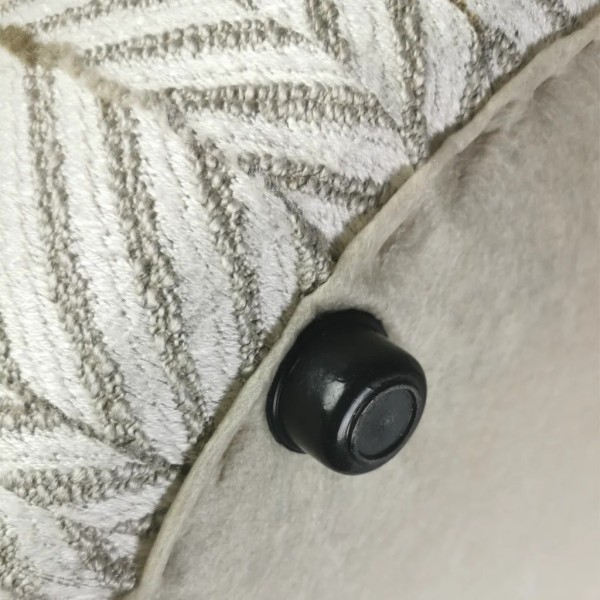 Pouff redondo espiga tonos neutros Modelo Aura-E Aura Round  64x64x43