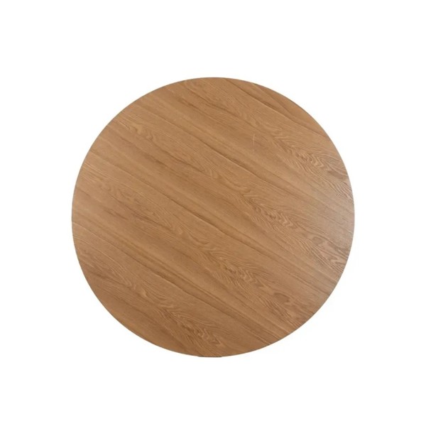 MESA REDONDA MADERA TONO MEDIO MDF  120X120X75 CM