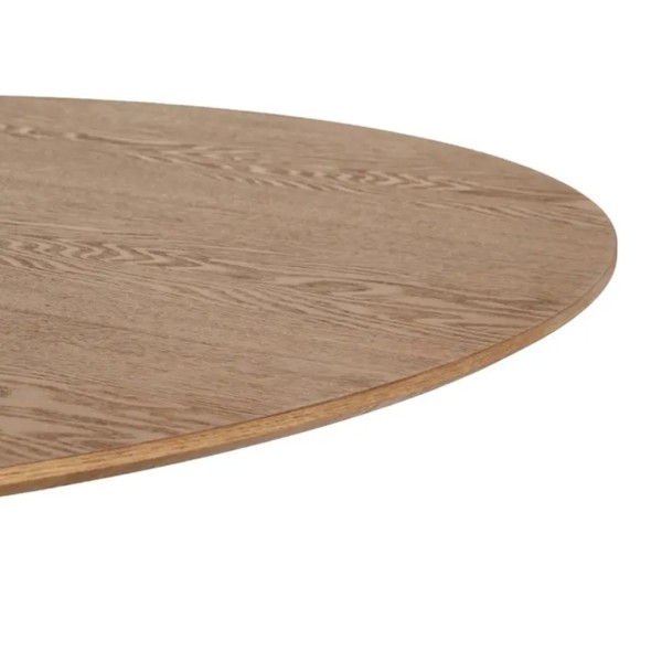 MESA REDONDA MADERA TONO MEDIO MDF  120X120X75 CM