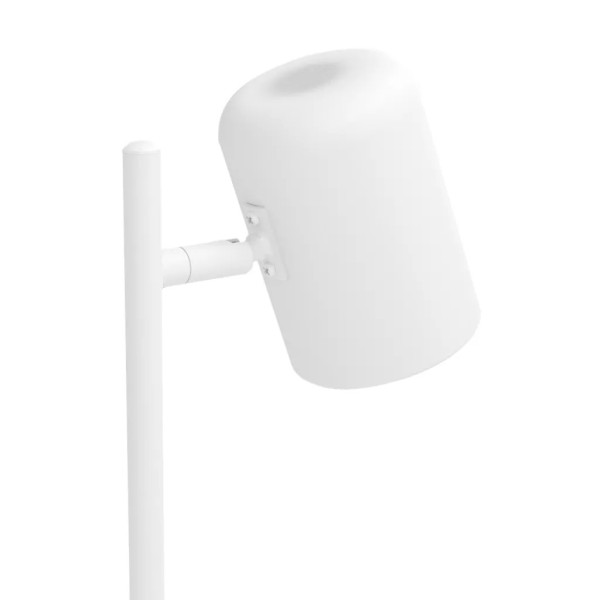 Lámpara LED sobremesa blanca 15×9×40 cm con cabezal móvil | Tapidecor