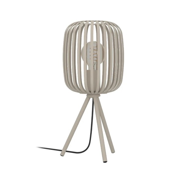 LAMPARA MESA ACERO ARENA  1 27 40W 20X20X43,5 CM