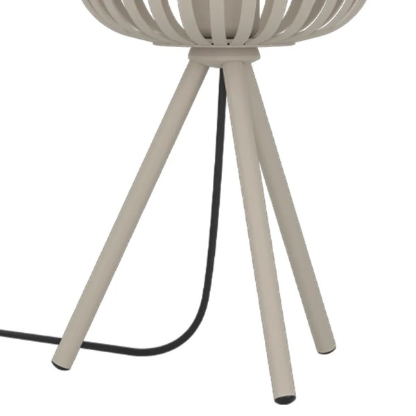 LAMPARA MESA ACERO ARENA  1 27 40W 20X20X43,5 CM