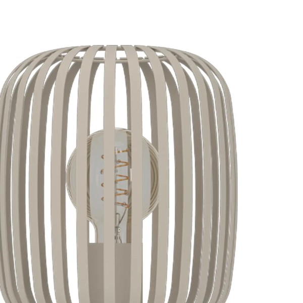 LAMPARA MESA ACERO ARENA  1 27 40W 20X20X43,5 CM