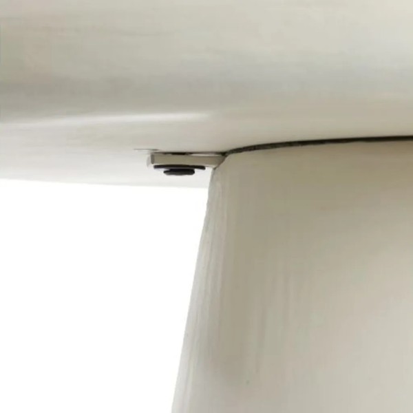 Mesa centro redonda madera blanca 60×45 cm diseño minimalista | Tapidecor