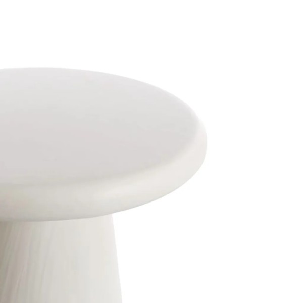 Mesa centro redonda madera blanca 60×45 cm diseño minimalista | Tapidecor