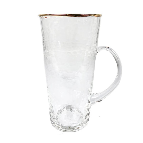 Jarra de Agua de Cristal con Bordes Dorados | Tapidecor