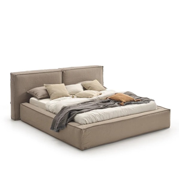 Cama completa aro bañera desenfundable 150X190 Tejido serie C+Base Tapizada 205X234x105