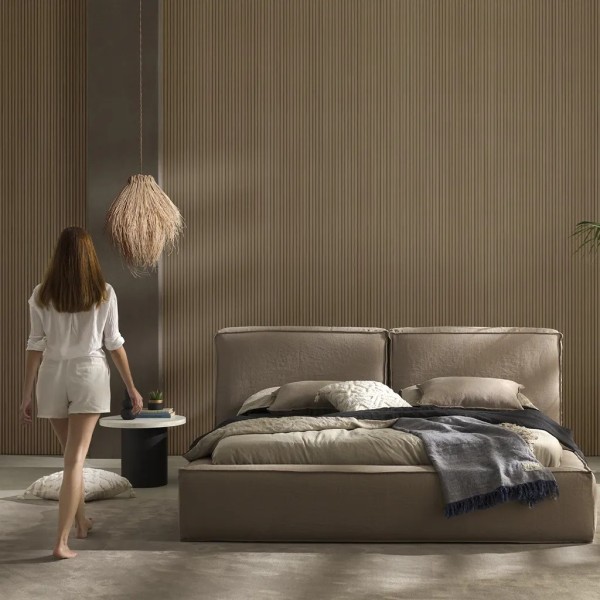 Cama completa desenfundable con cabecero doble diseño envolvente | Tapidecor