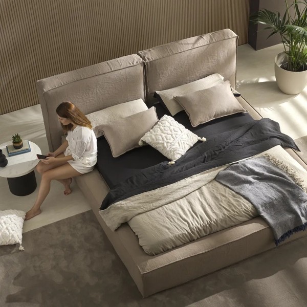 Cama completa desenfundable con cabecero doble diseño envolvente | Tapidecor