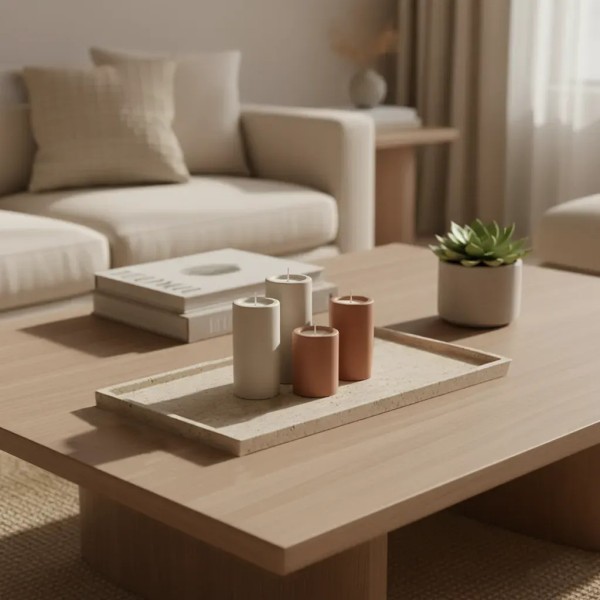 Bandeja decorativa elegante para alta decoración 