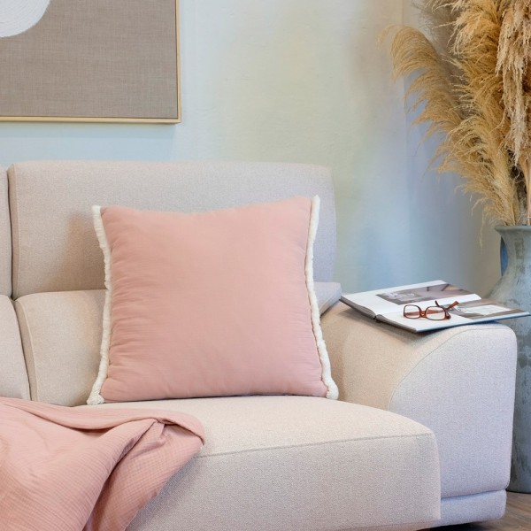 Cojín artesanal con relleno premium para cama y sofá en alta decoración elegante