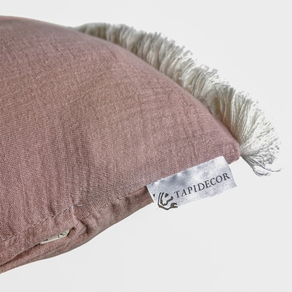 Cojín artesanal con relleno premium para cama y sofá en alta decoración elegante