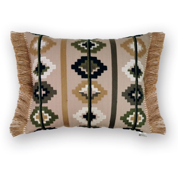 Cojín artesanal con relleno premium para cama y sofá en alta decoración elegante