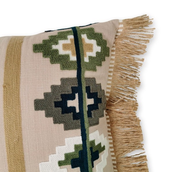 Cojín artesanal con relleno premium para cama y sofá en alta decoración elegante